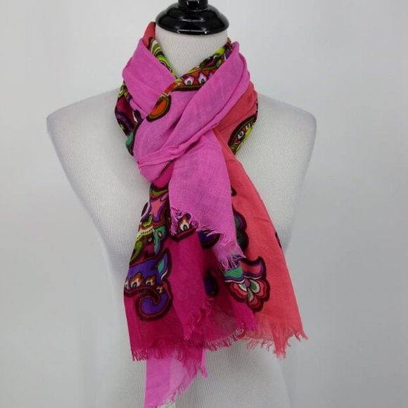 Vera Bradley Accessories - New Vera Bradley Scarf Rectangle Coral Red Paisley